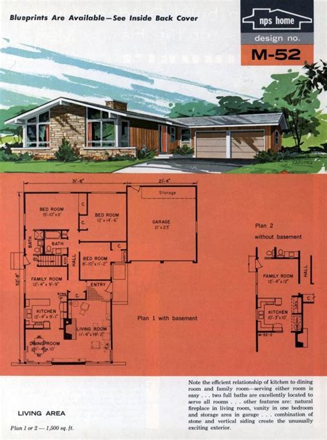 modern 1960s house plans australia.